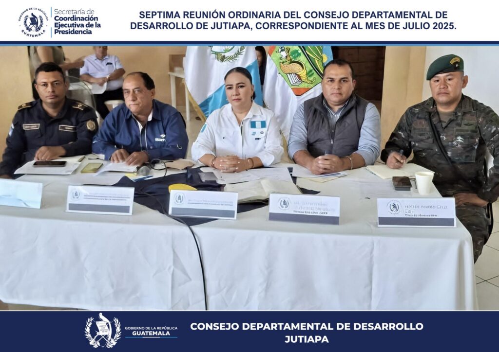 Séptima Reunión Ordinaria del Consejo Departamental de Desarrollo de Jutiapa